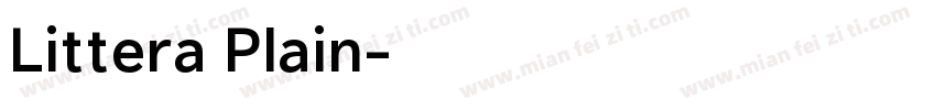 Littera Plain字体转换